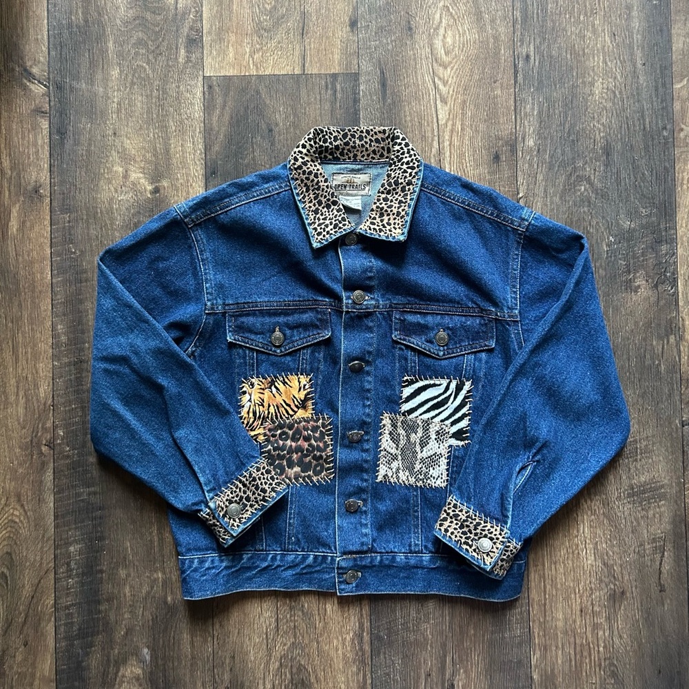 Animal Print Denim Jacket